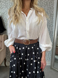 Load image into Gallery viewer, Dot skirt black