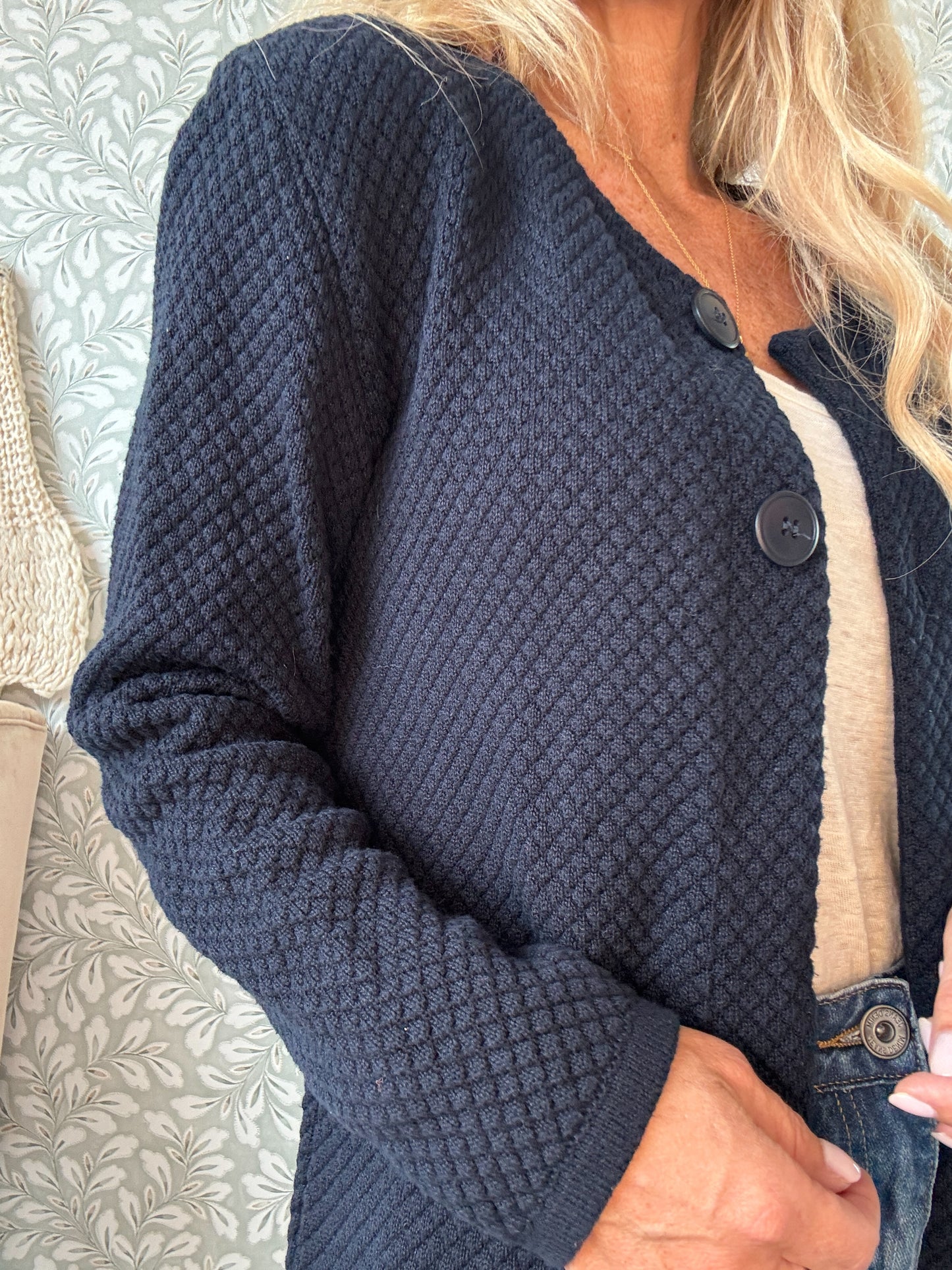 Lind cardigan mørkeblå