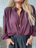 Load image into Gallery viewer, Boho Shirt Bordeaux
