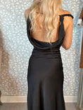 Load image into Gallery viewer, Black Waterfall dress