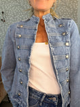 Load image into Gallery viewer, Denim milijakke short blue