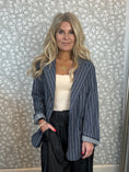 Load image into Gallery viewer, Striped blazer Blue