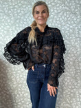 Load image into Gallery viewer, Lace Blouse Black