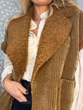 Load image into Gallery viewer, Velvet Vest Brown