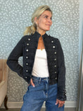 Load image into Gallery viewer, Denim milijakke short Black