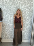 Load image into Gallery viewer, Lace Skirt Brown