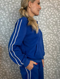 Load image into Gallery viewer, Kira zipper Blouse Blue