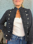 Load image into Gallery viewer, Denim milijakke short Black