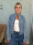Load image into Gallery viewer, Denim milijakke short blue