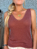 Load image into Gallery viewer, Cille top Brown/red