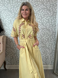 Load image into Gallery viewer, Shirt dress yellow