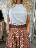 Load image into Gallery viewer, Dot skirt Blue dots