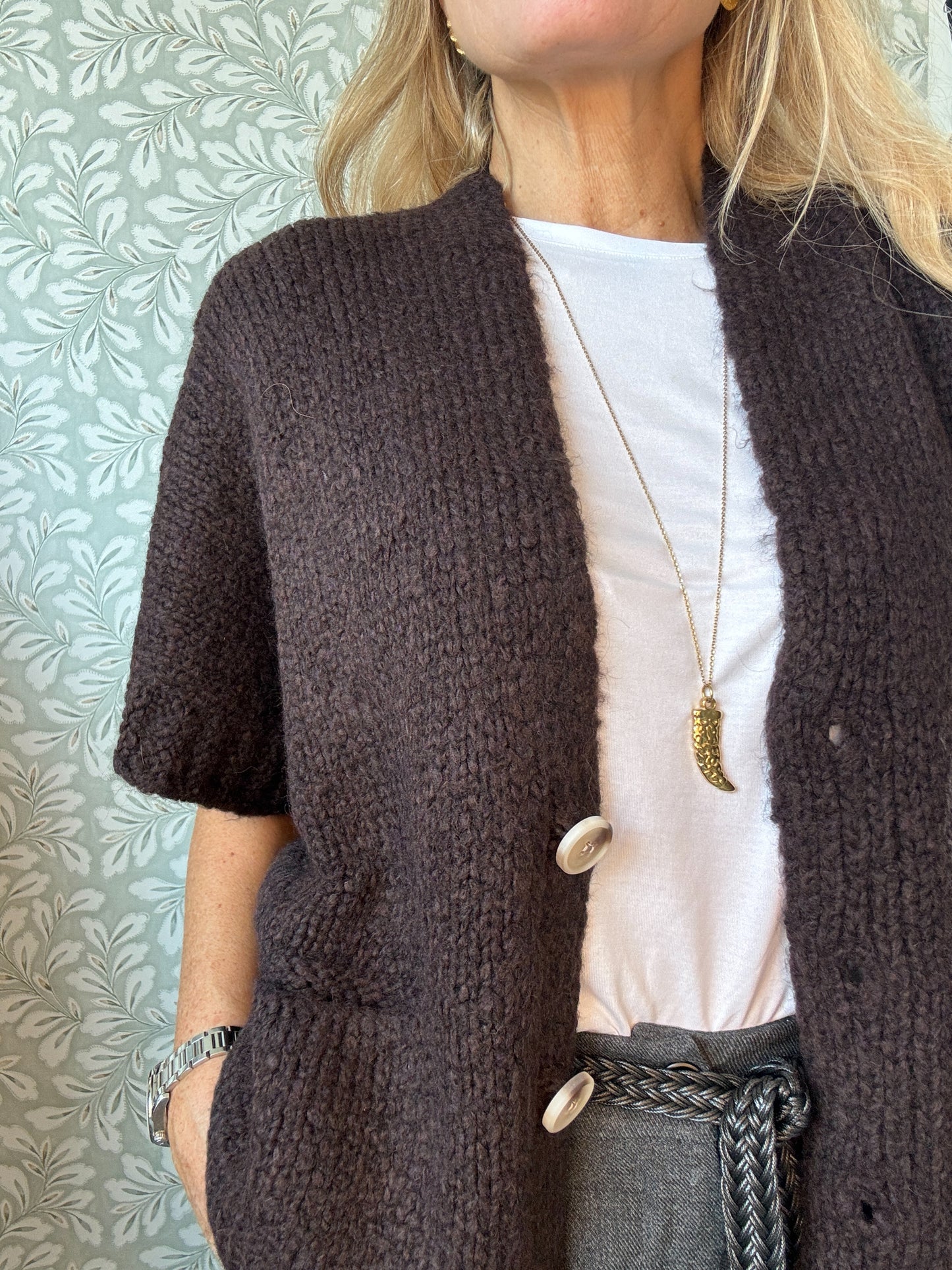 Cana Knit cardigan Brown