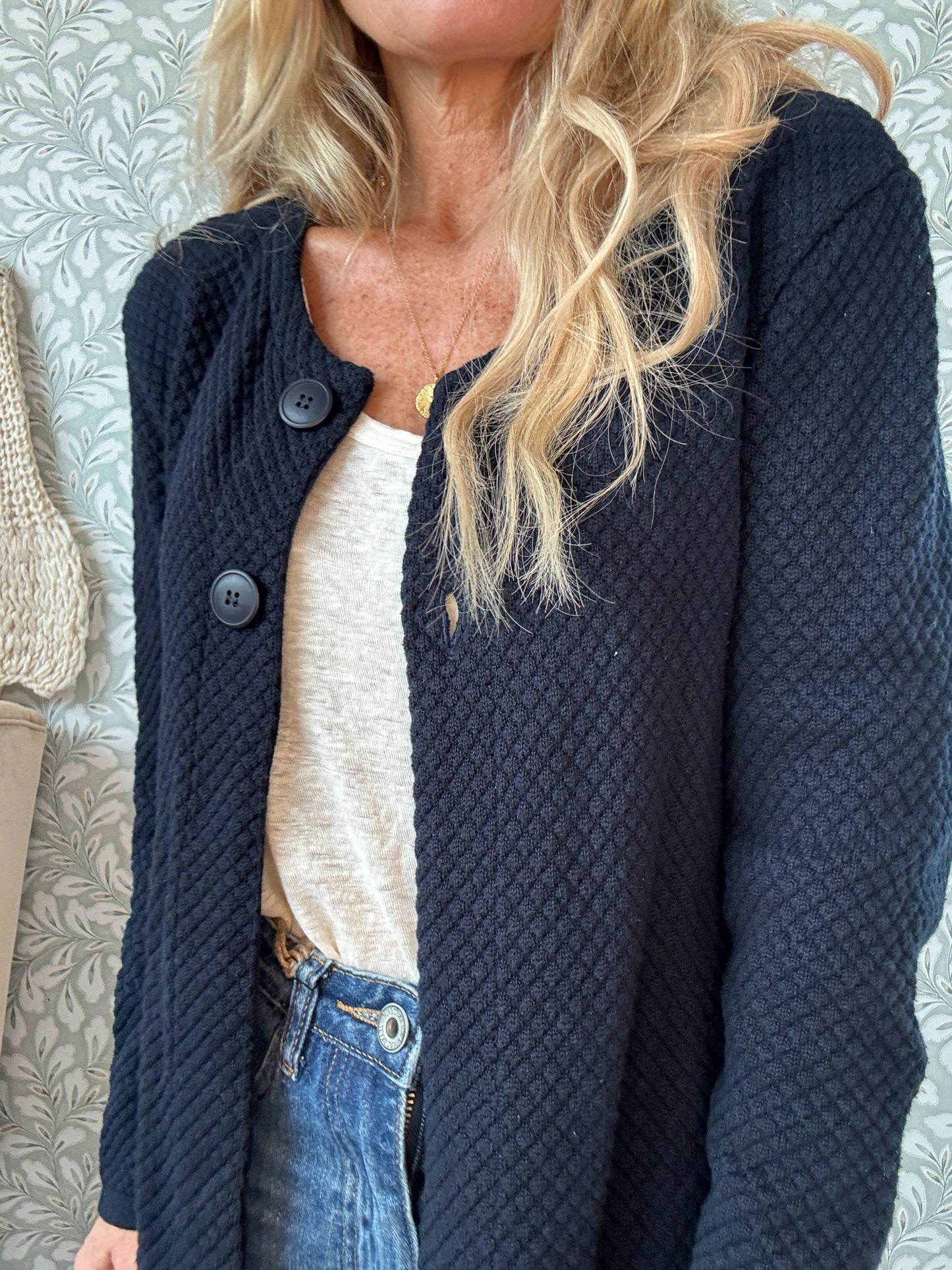 Lind cardigan mørkeblå