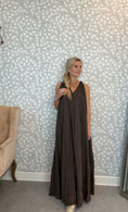 Load image into Gallery viewer, Manny maxidress chokolate