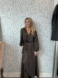 Load image into Gallery viewer, Gold leaf dress Brown