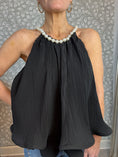 Load image into Gallery viewer, Pearl top Black