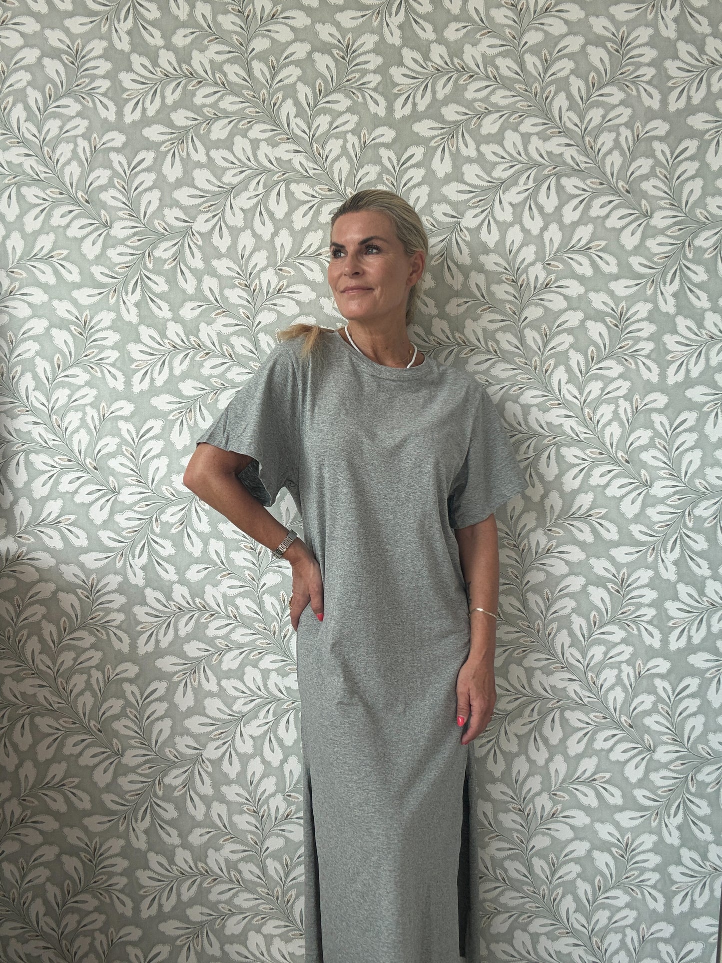 Tee Dress Grey Melange