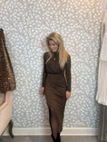 Load image into Gallery viewer, Eva dress Brown