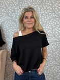 Load image into Gallery viewer, Boxy shirt with top Black