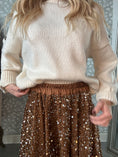 Load image into Gallery viewer, Sequins Skirt Latte