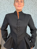 Load image into Gallery viewer, Blazer Black peplum