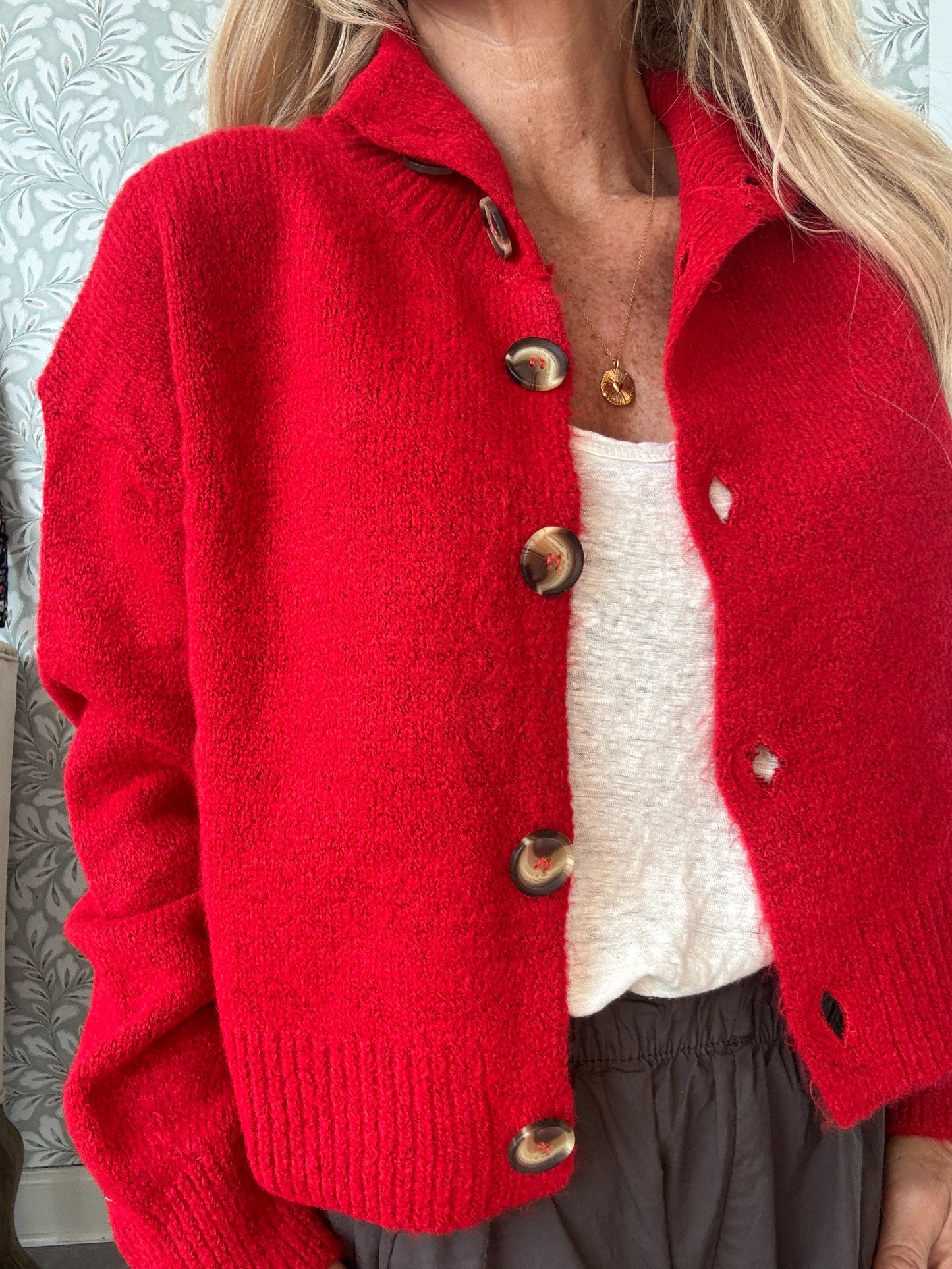 Lake Cardigan Red