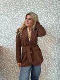 Load image into Gallery viewer, Velvet Jacket Brown