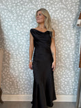 Load image into Gallery viewer, Black Waterfall dress