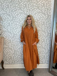 Load image into Gallery viewer, Boho kaftan shirtdress