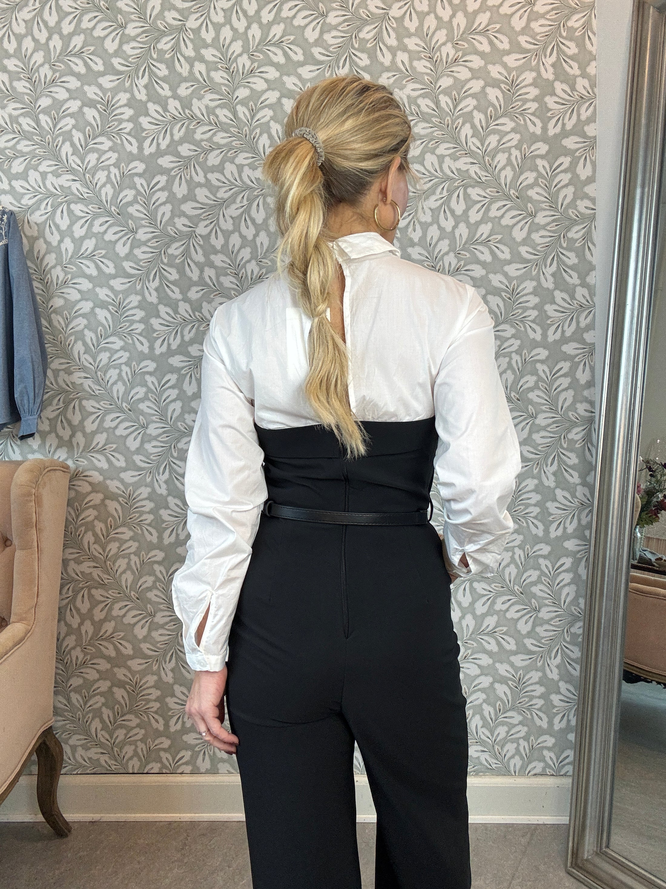 Jumpsuit Black and White