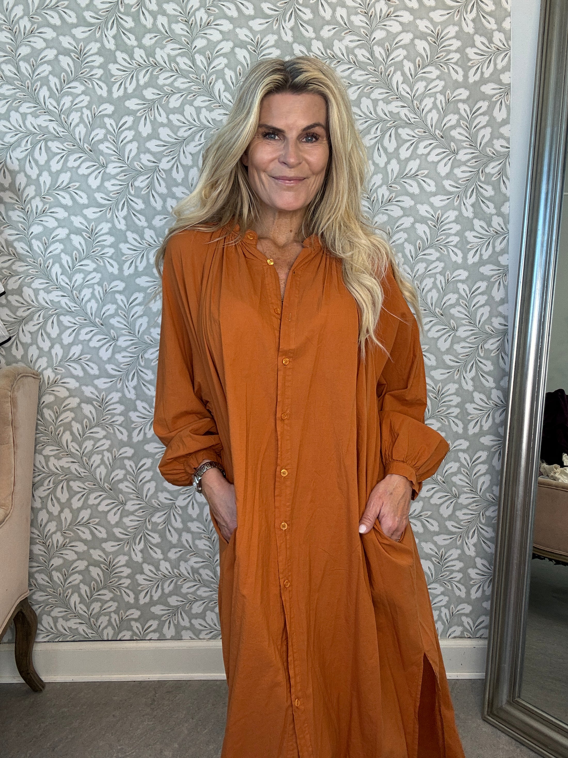 Boho kaftan shirtdress