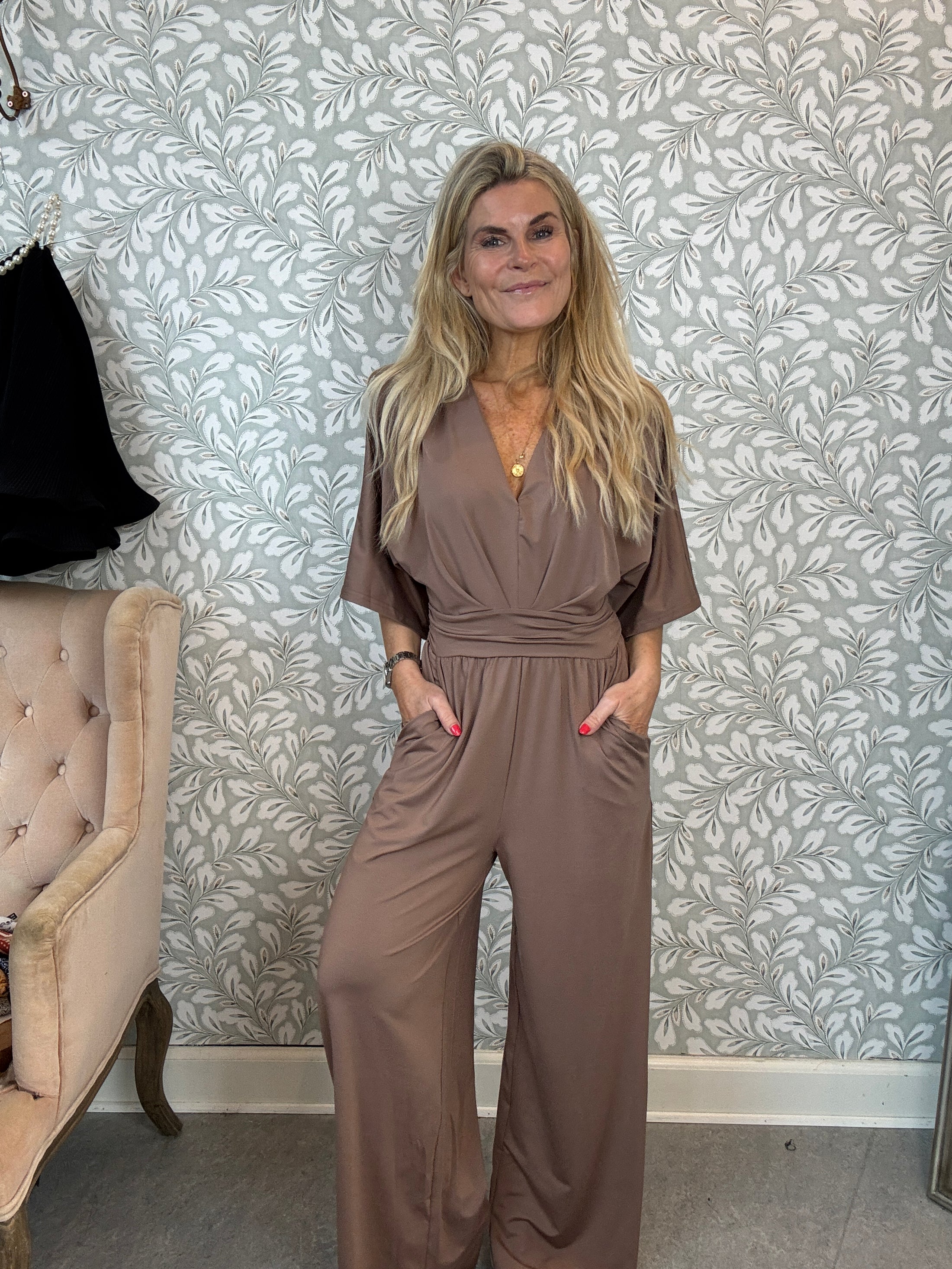 Jen jumpsuit Latte