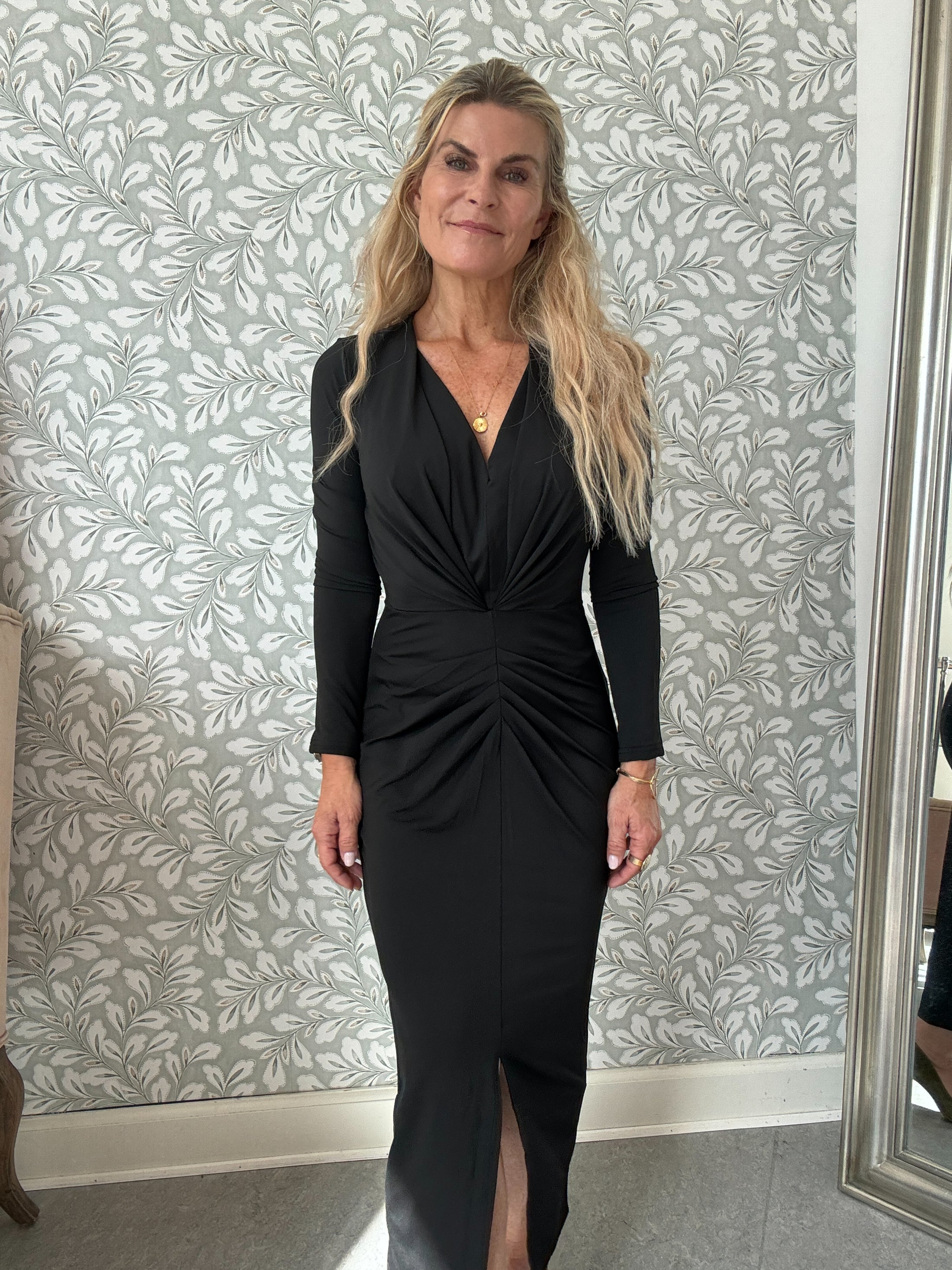 Draped dress Black