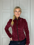 Load image into Gallery viewer, Velour jacket burgundy
