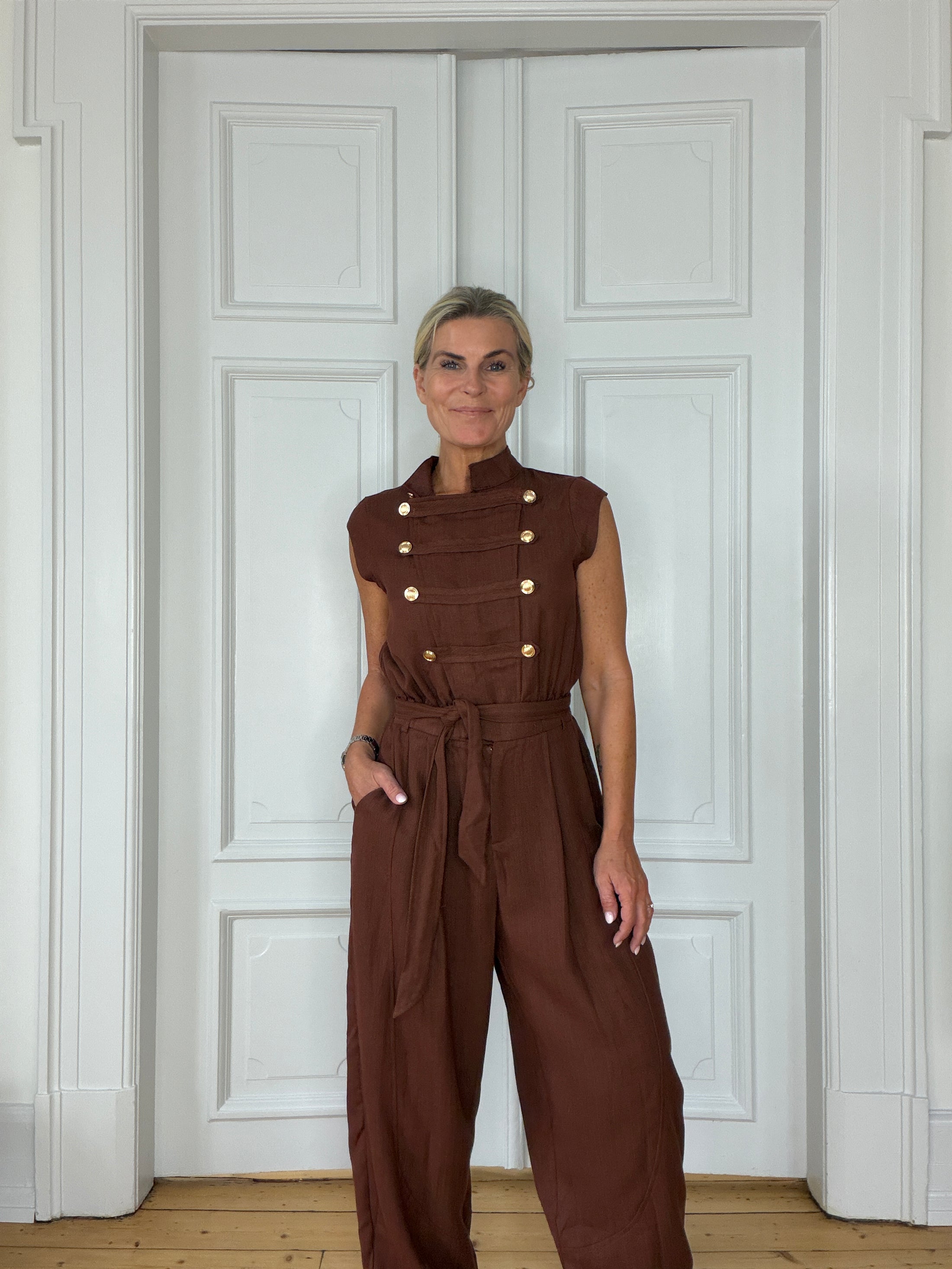 Liva jumpsuit chokolate