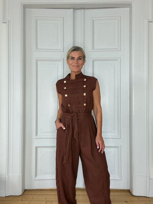 Liva jumpsuit chokolate
