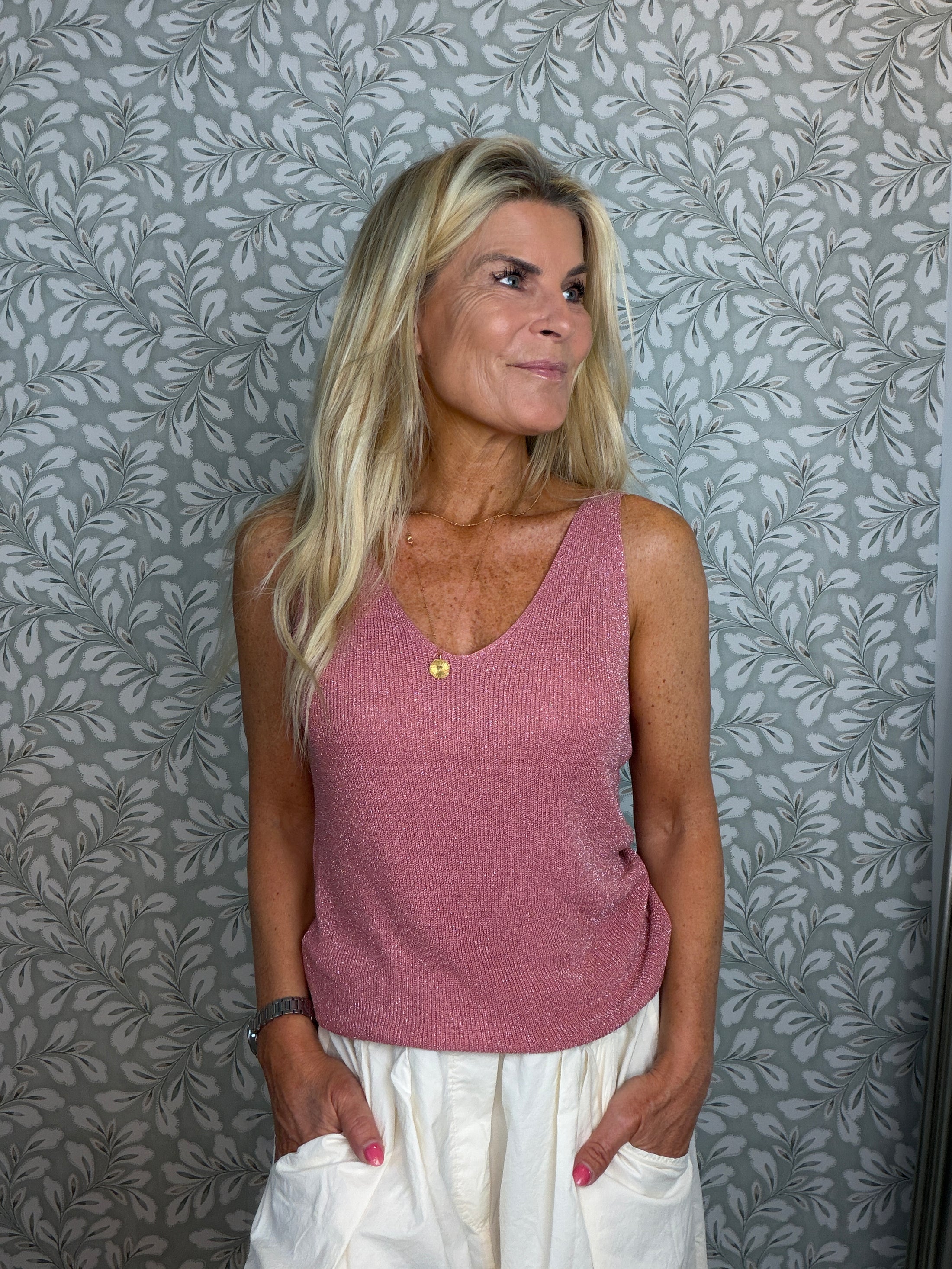 Cille top rose