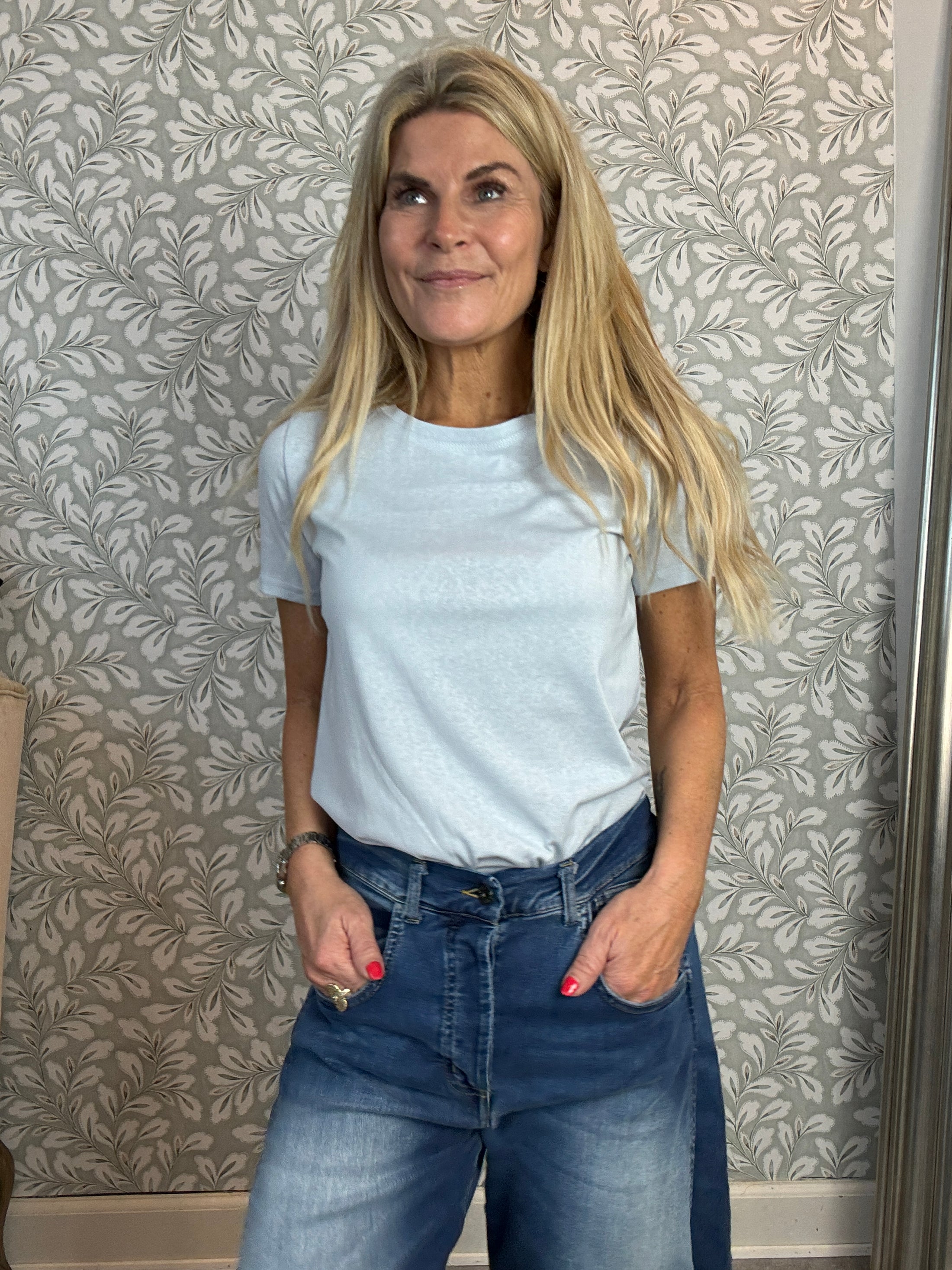 Blue tee