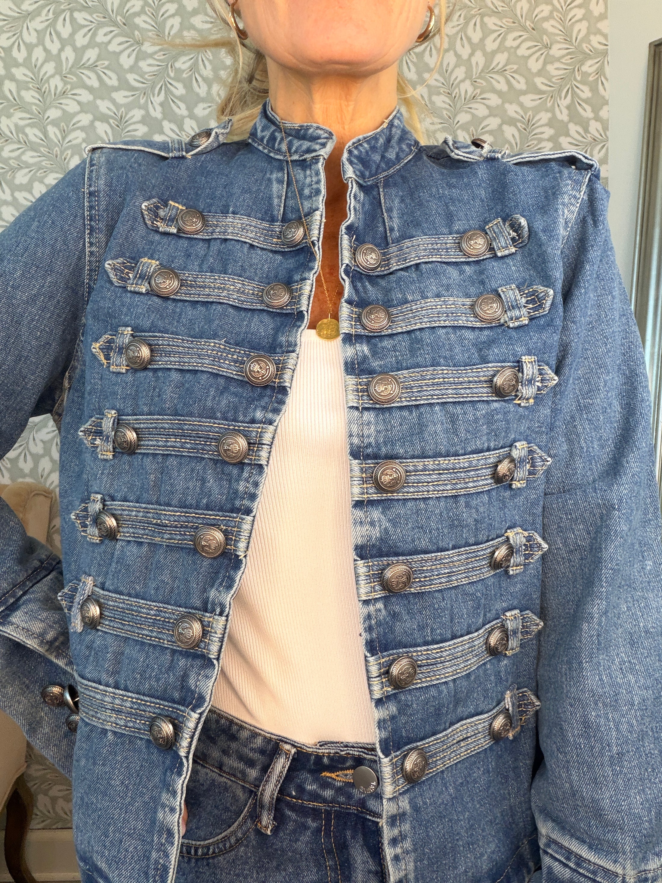 Denim milijakke Dark Blue