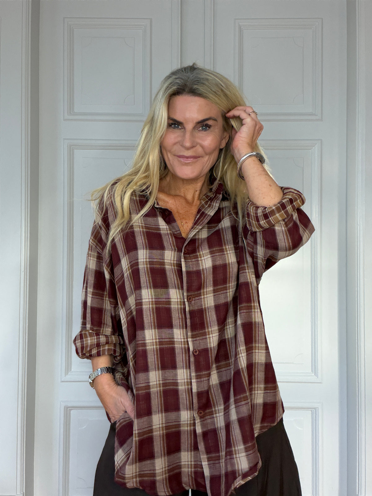 Sari Shirt bordeaux