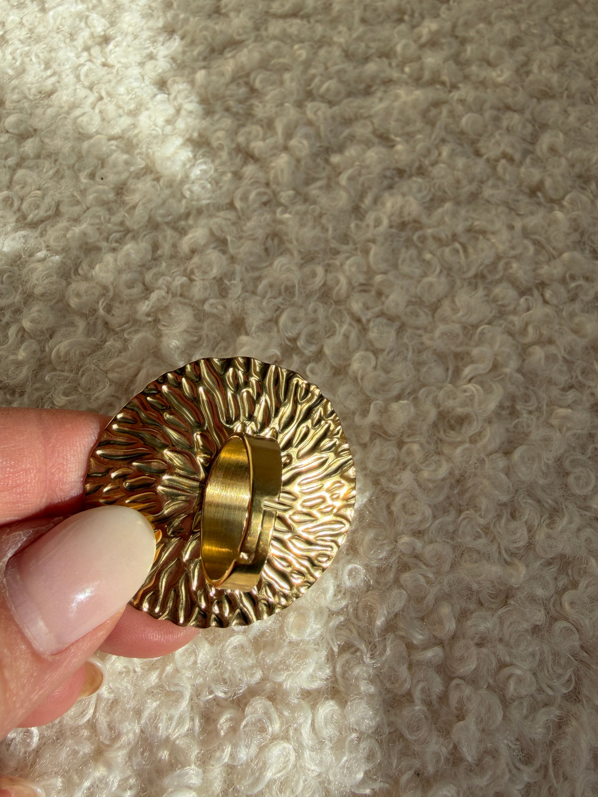 Big plated ring