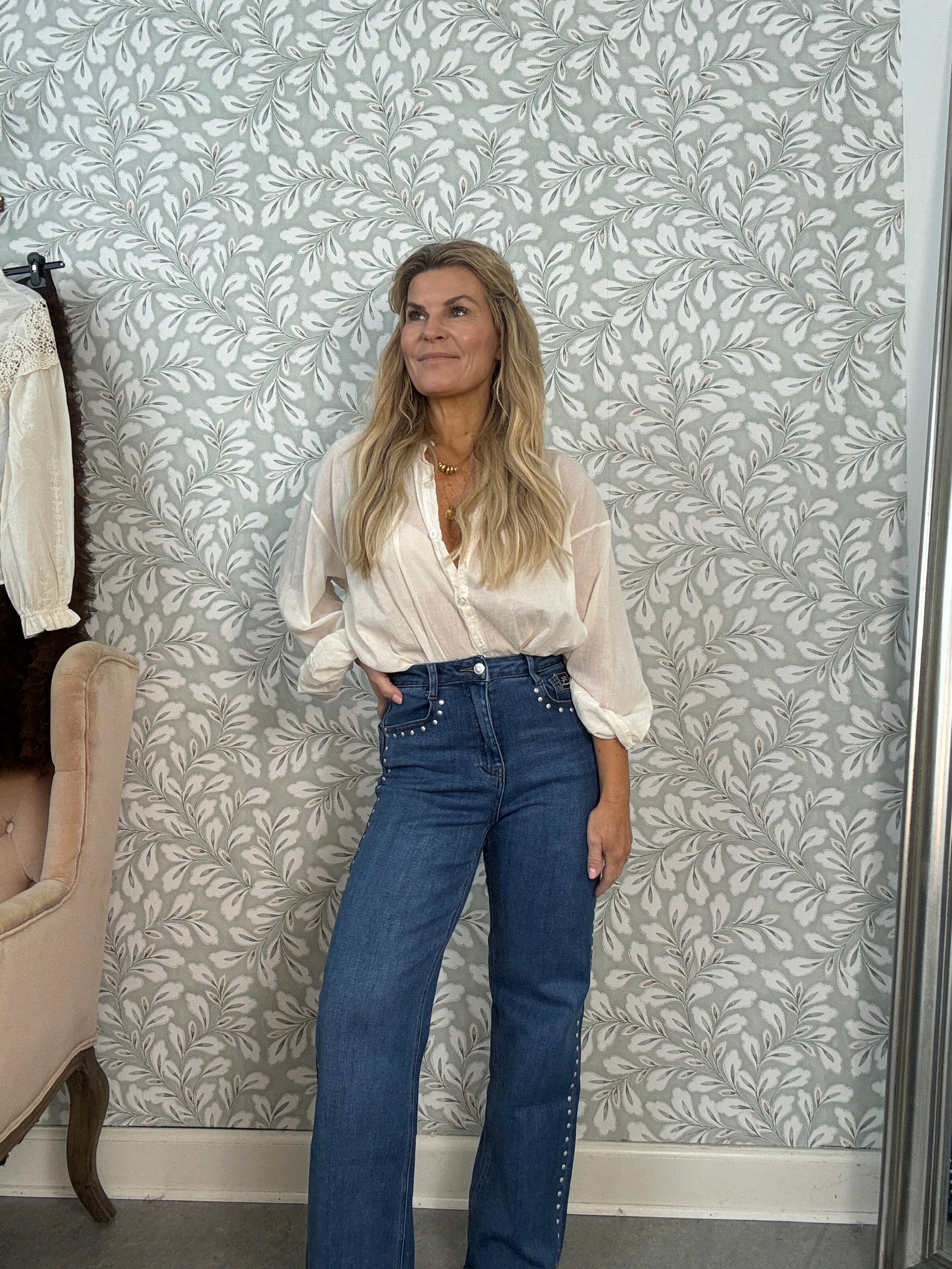 Rivets Jeans Blue