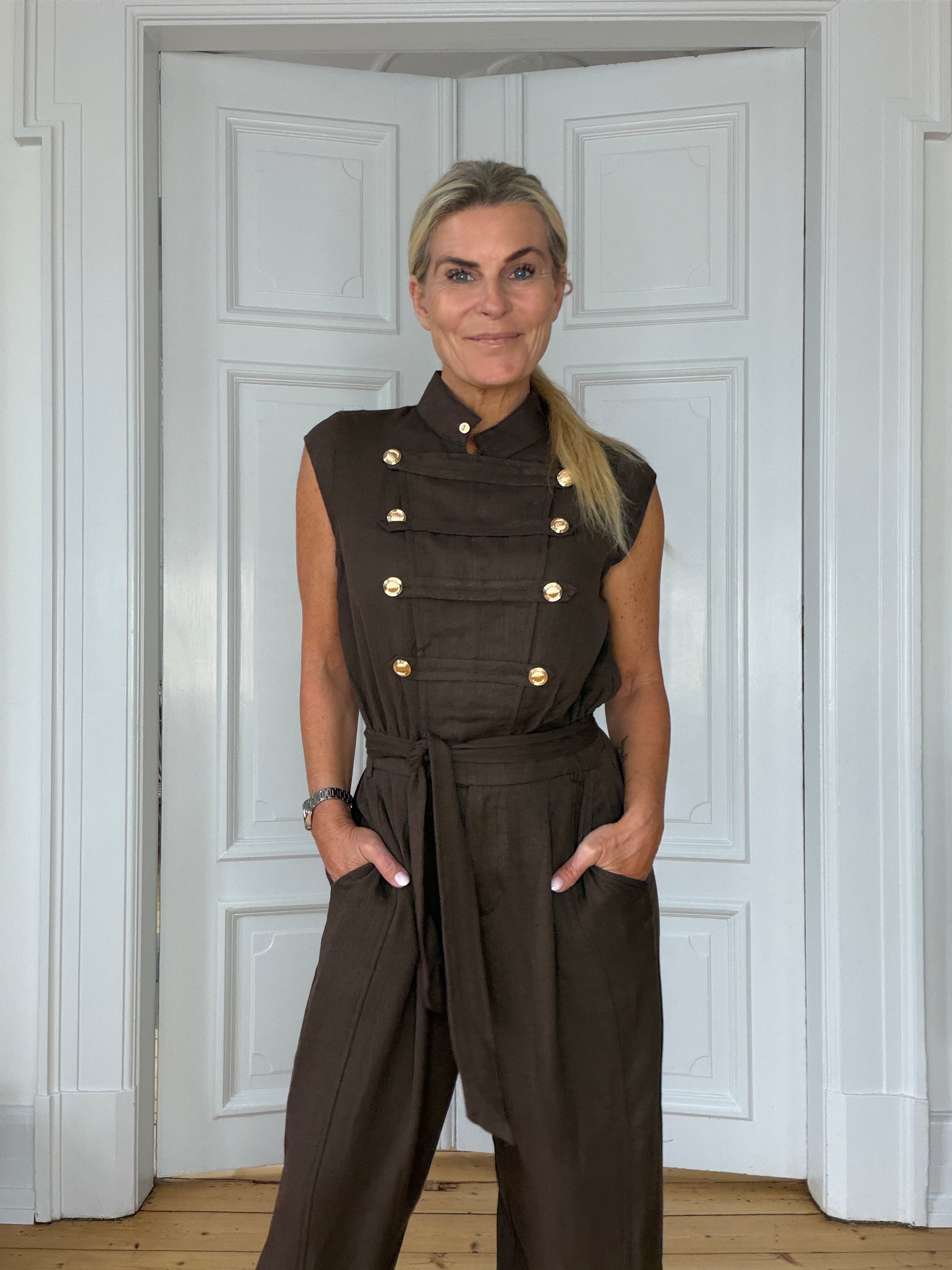 Liva jumpsuit coffee