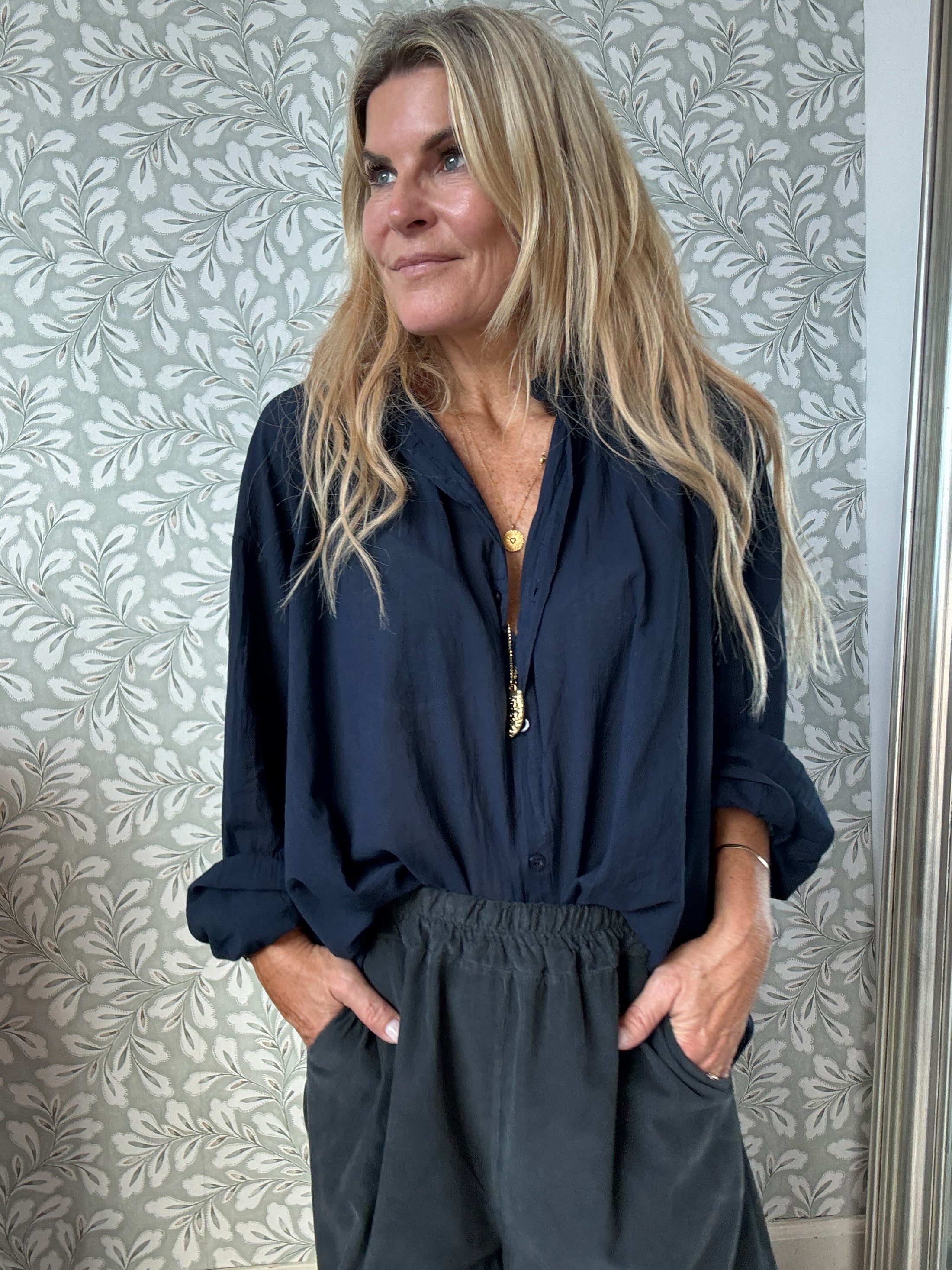 Boho Shirt Navy
