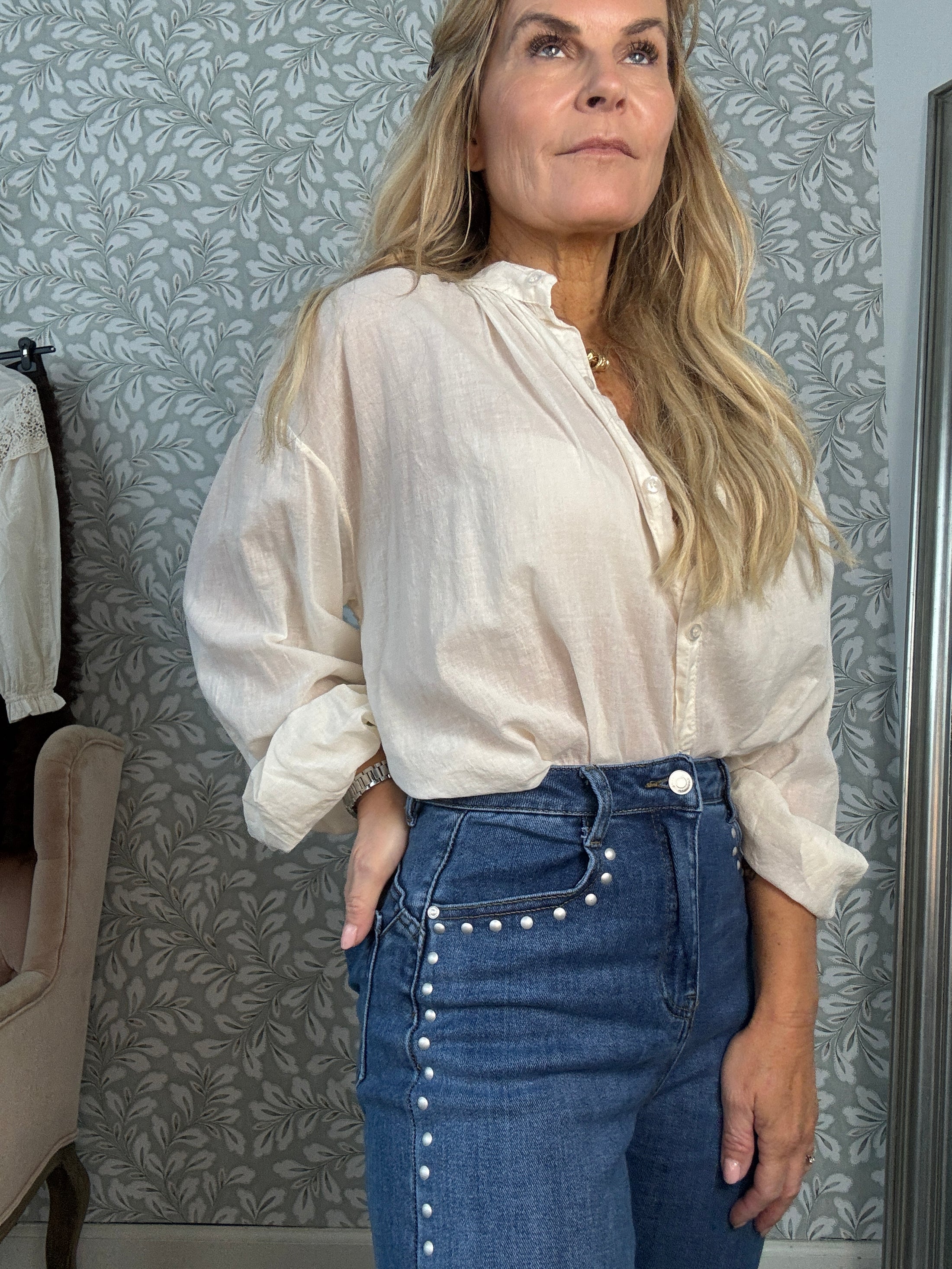 Rivets Jeans Blue
