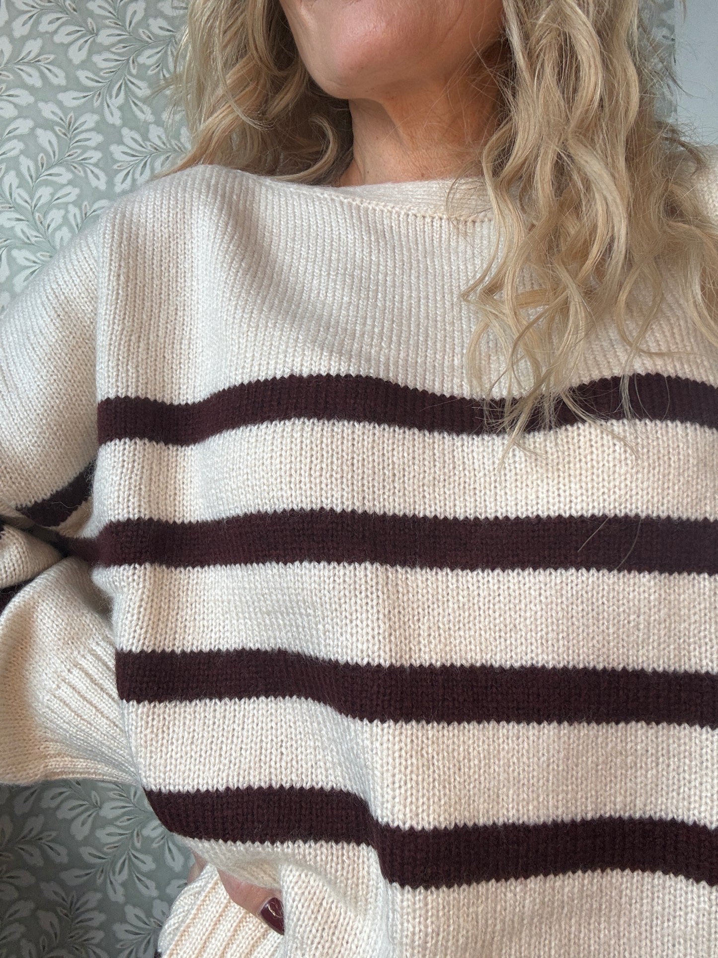 Lotus Knit Brown/Offwhite