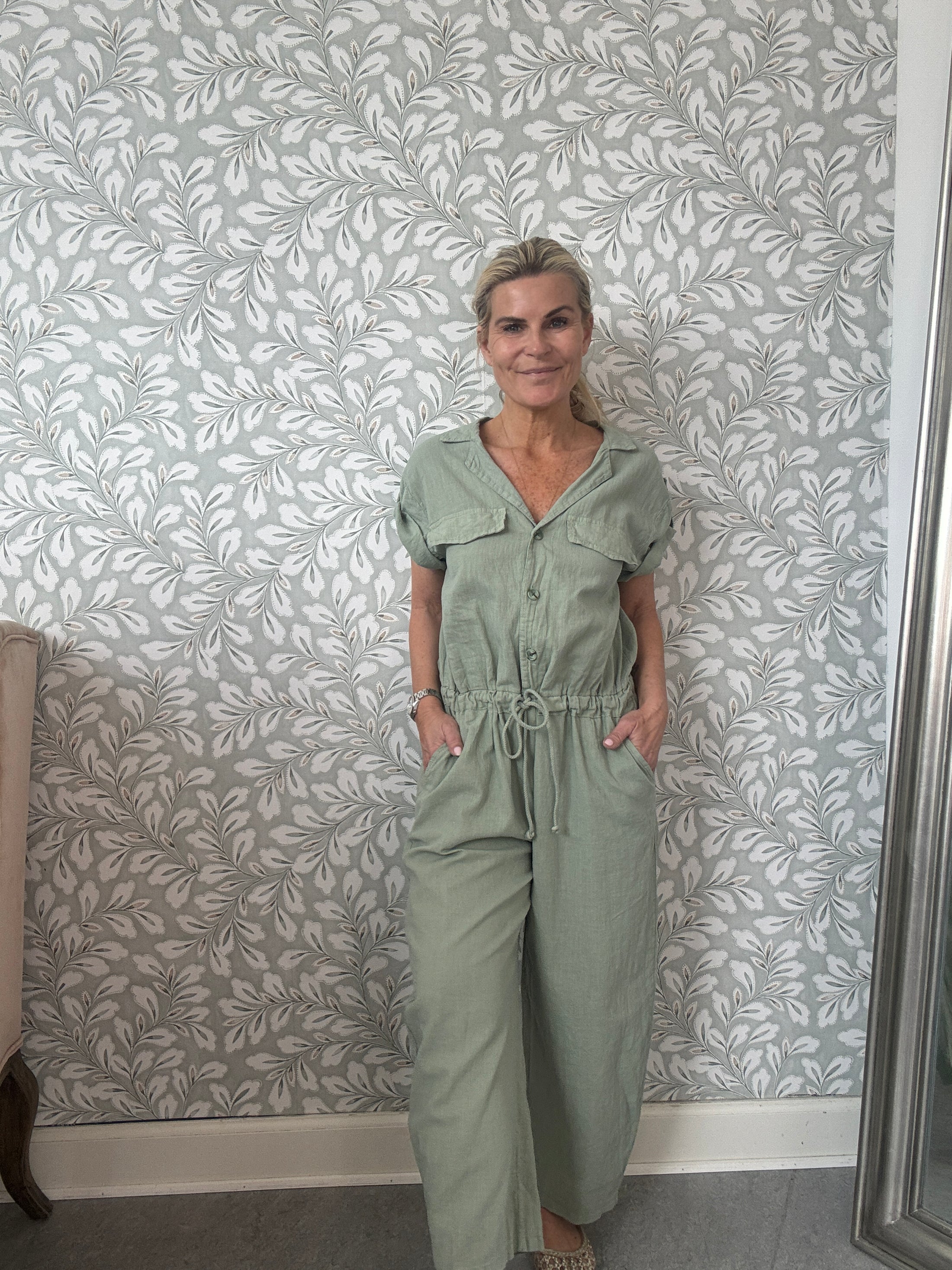 Kira jumpsuit Dusty green