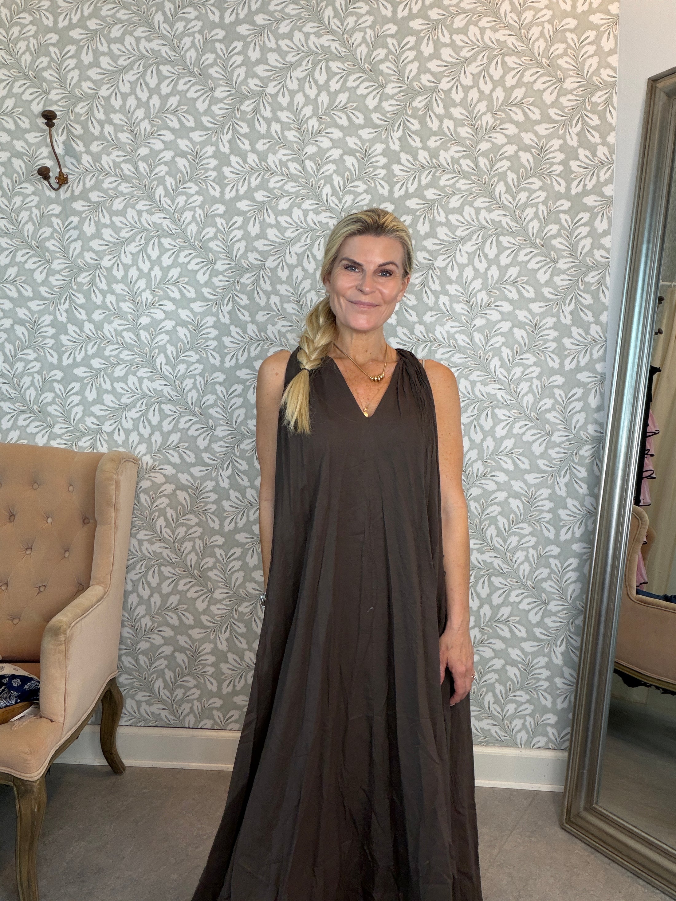Manny maxidress chokolate