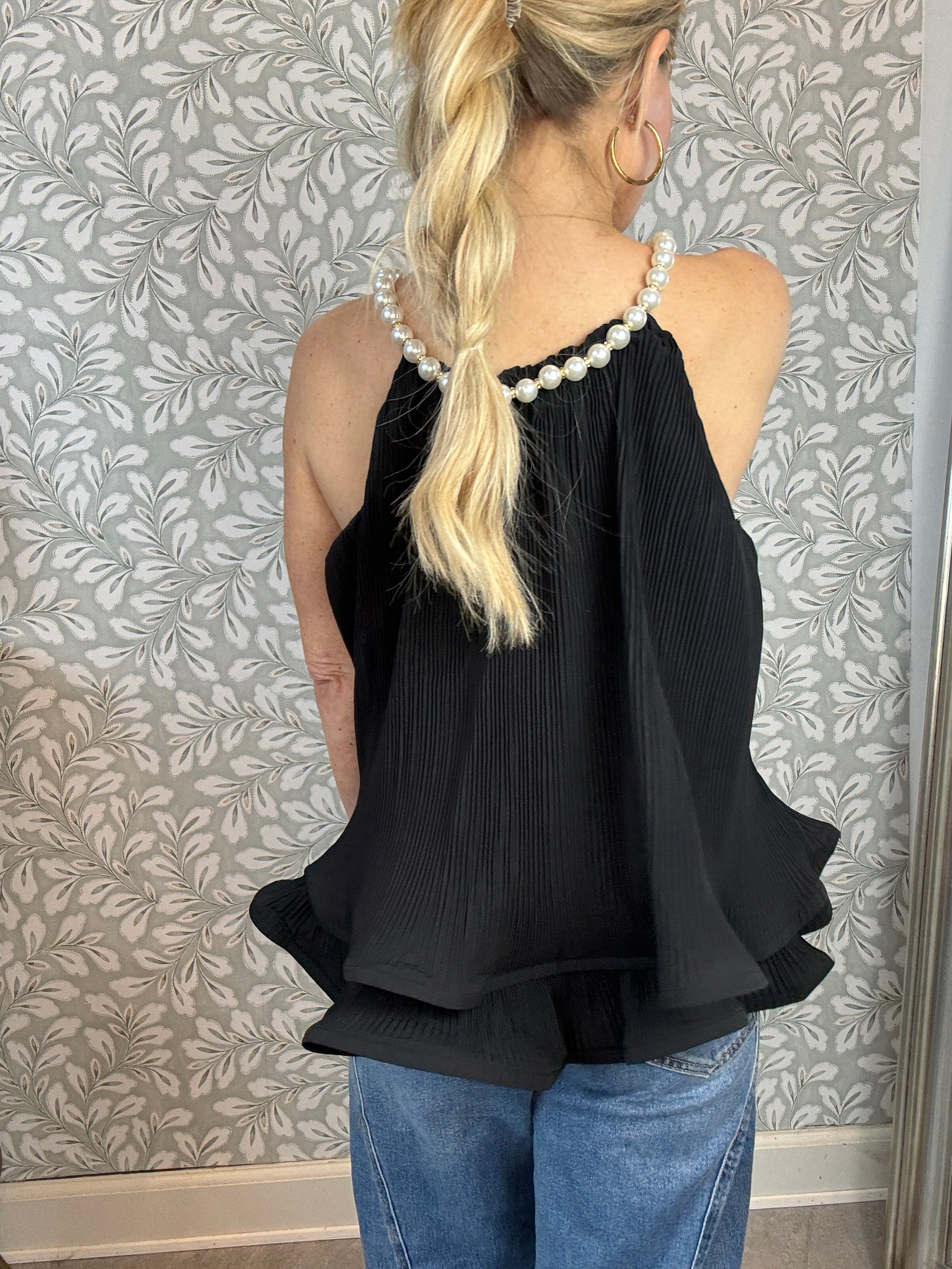Pearl top Black